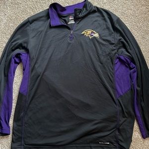 Men’s Ravens, quarters zip pull over